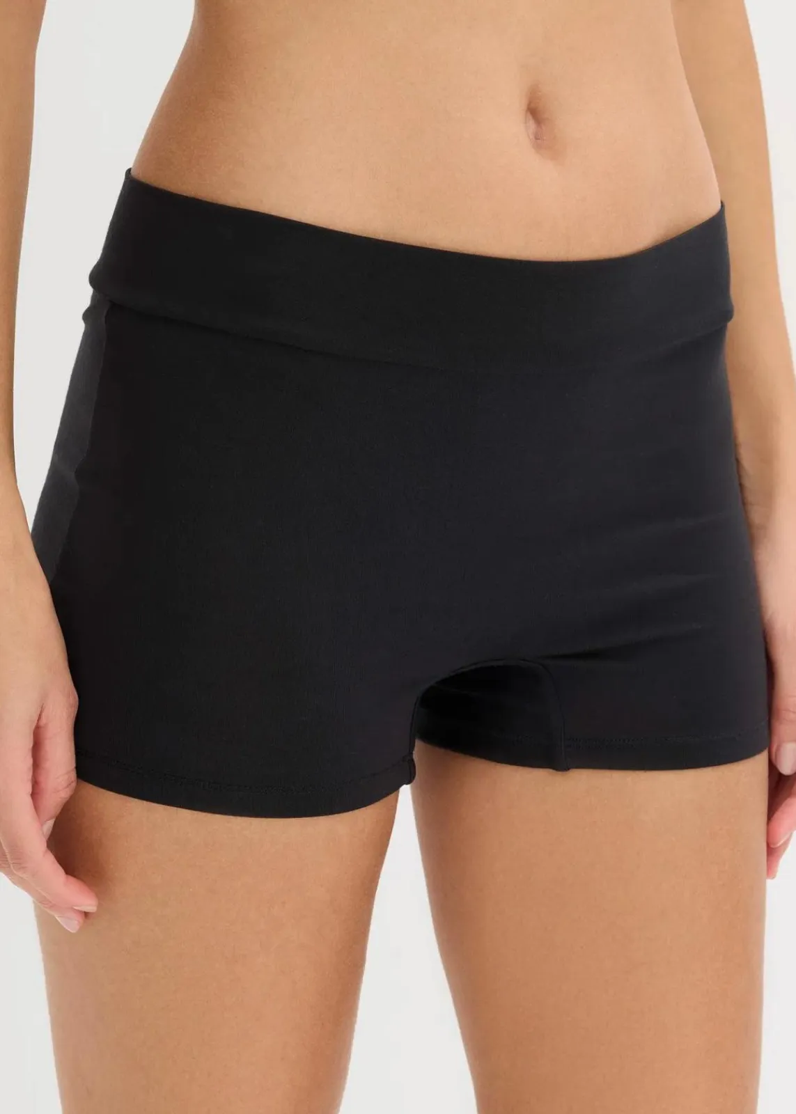 bonprix Wäsche·Höschen|Höschen^Maxi Damenboxer aus softem Modal (3er Pack) schwarz+kreidebeige