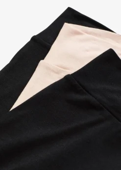 bonprix Wäsche·Höschen|Höschen^Maxi Damenboxer aus softem Modal (3er Pack) schwarz+kreidebeige