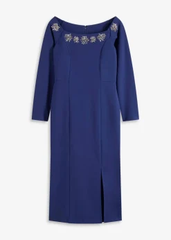 bonprix Bekleidung·Pullover & Strickjacken|Festliche Mode^Maxikleid mitternachtsblau