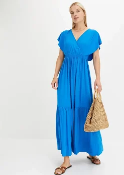 bonprix Kleider|Bekleidung·Pullover & Strickjacken^Maxikleid blau