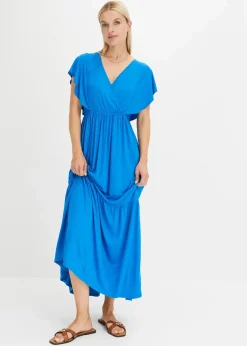 bonprix Kleider|Bekleidung·Pullover & Strickjacken^Maxikleid blau