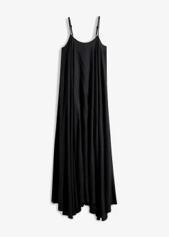 bonprix Nachhaltigere Materialien|Kleider^Maxikleid aus feiner Viskose schwarz