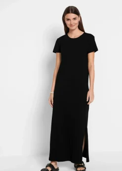 bonprix Bekleidung·Röcke|Basics^Maxikleid aus reiner Baumwolle schwarz