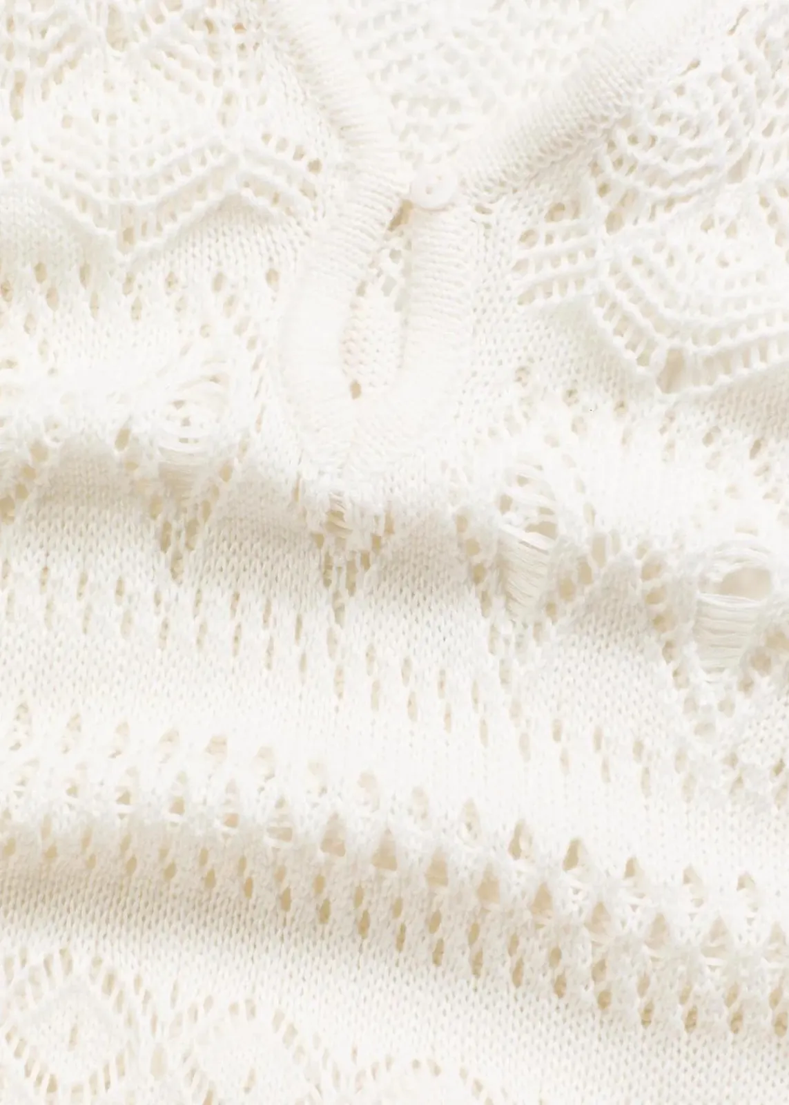 bonprix Kleider|Bekleidung·Pullover & Strickjacken^Maxikleid in Häkeloptik wollweiß