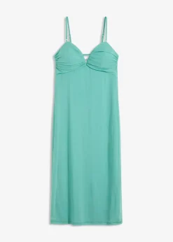bonprix Kleider^Maxikleid mit tiefem Ausschnitt helltürkis