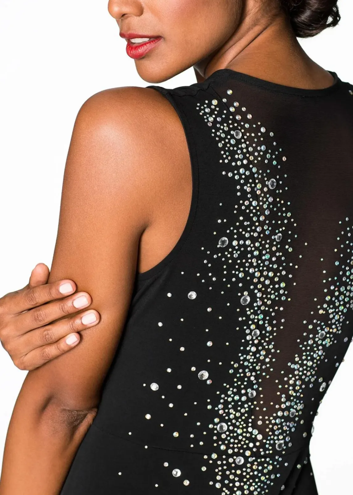 bonprix Kleider|Festliche Mode^Maxikleid Strasssteinen am Rückenausschnitt schwarz