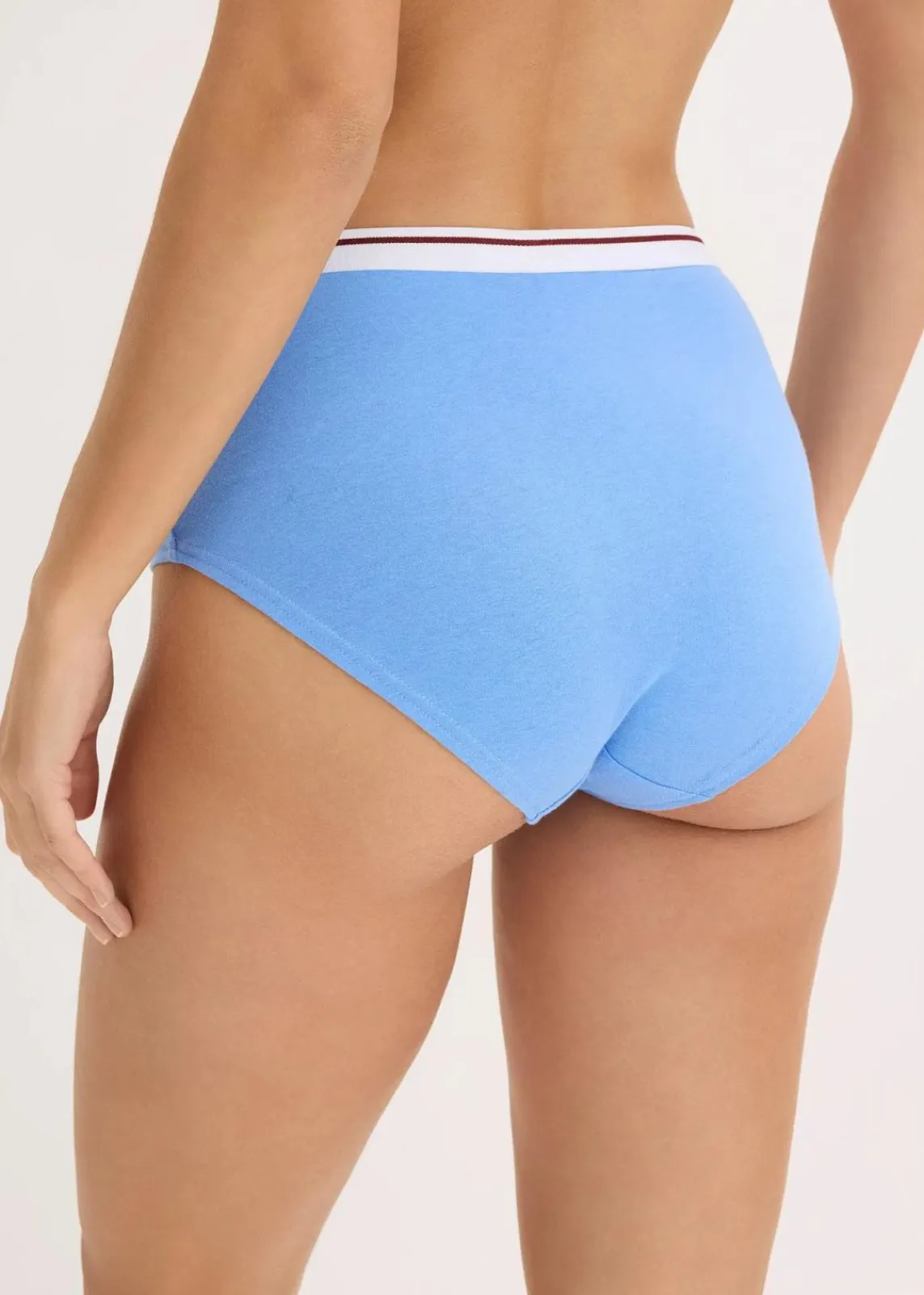 bonprix Wäsche·Baumwollunterwäsche|Wäsche·Höschen^Maxipanty (4er Pack) schwarz + blau + rot + dunkelblau