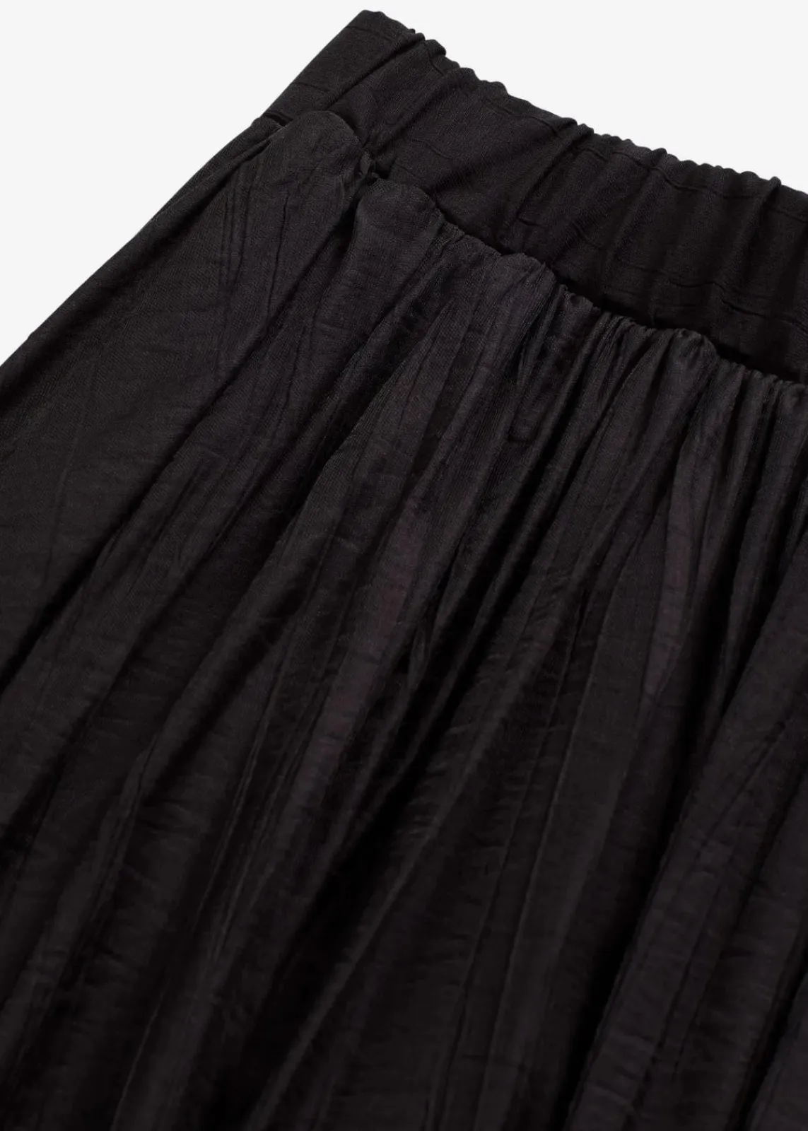 bonprix Röcke|Bekleidung·Sportbekleidung^Maxirock aus strukturiertem Crinkle schwarz