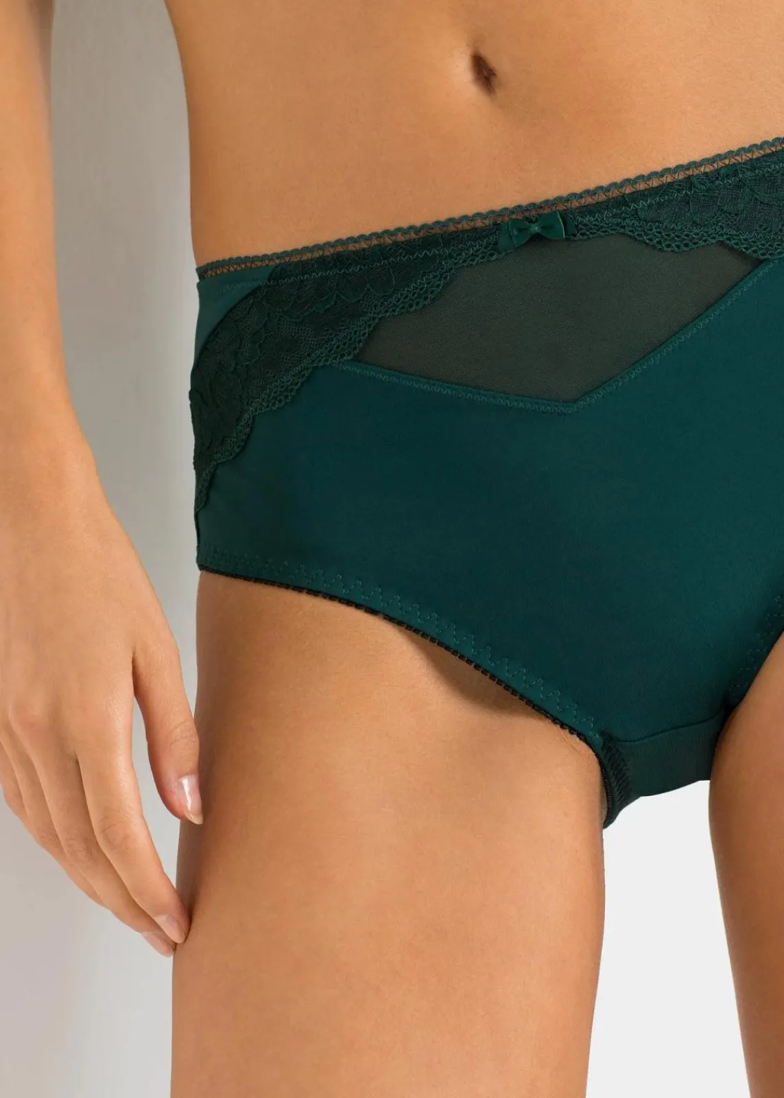 bonprix Wäsche·Dessous|Wäsche·Höschen^Maxislip tiefgrün