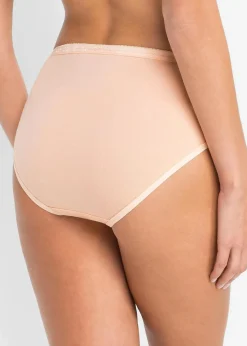bonprix Höschen|Baumwollunterwäsche^Maxislip (5er Pack) weiß + melba