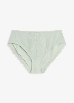 bonprix Wäsche·Dessous|Wäsche·Höschen^Maxislip mit filigraner Spitze hellmenthol