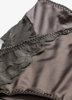 bonprix Wäsche·Dessous|Wäsche·Höschen^Maxislip mit Glanzeffekt granitgrau