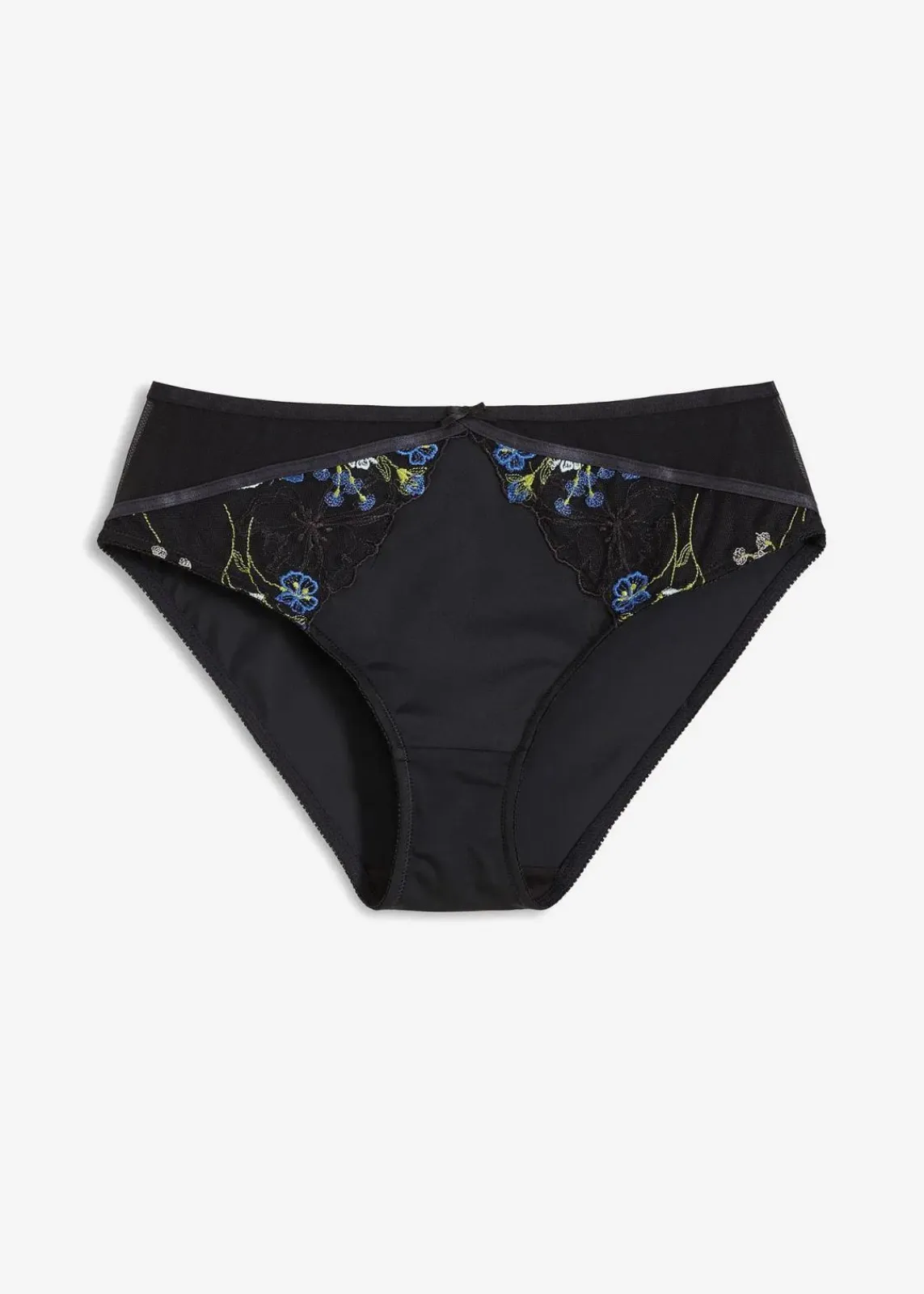 bonprix Wäsche·Dessous|Wäsche·Höschen^Maxislip mit Stickerei schwarz bestickt