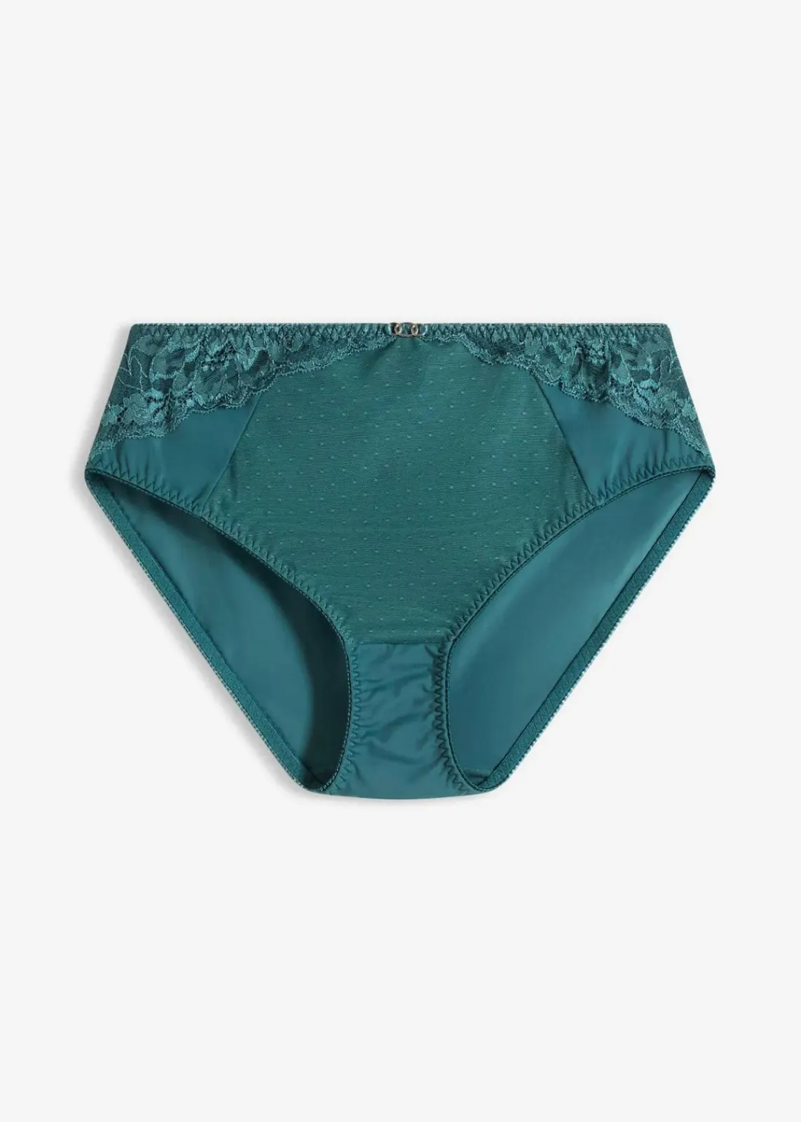 bonprix Wäsche·Dessous|Wäsche·Höschen^Maxislip mit zarter Spitze blaugrün