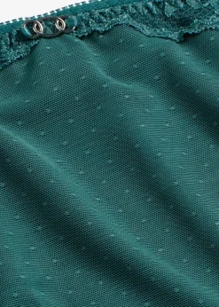 bonprix Wäsche·Dessous|Wäsche·Höschen^Maxislip mit zarter Spitze blaugrün