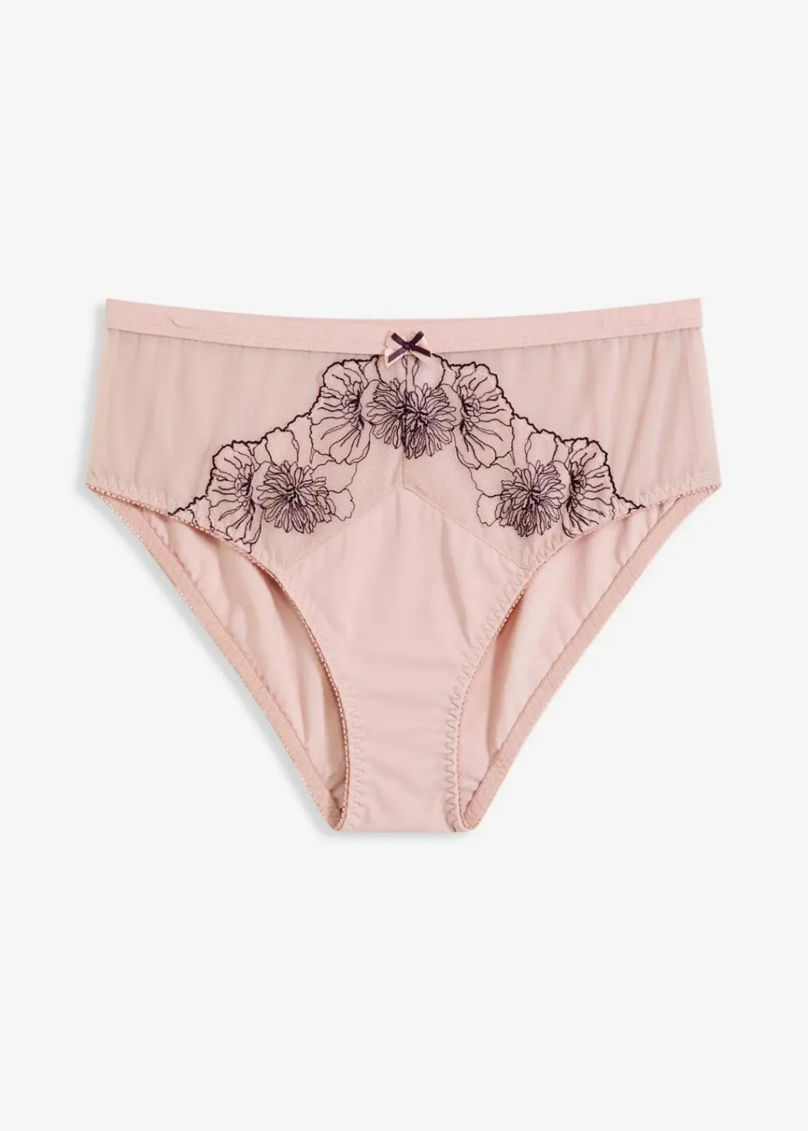bonprix Wäsche·Dessous|Wäsche·Höschen^Maxislip mit zarter Stickerei mattrosa/beere