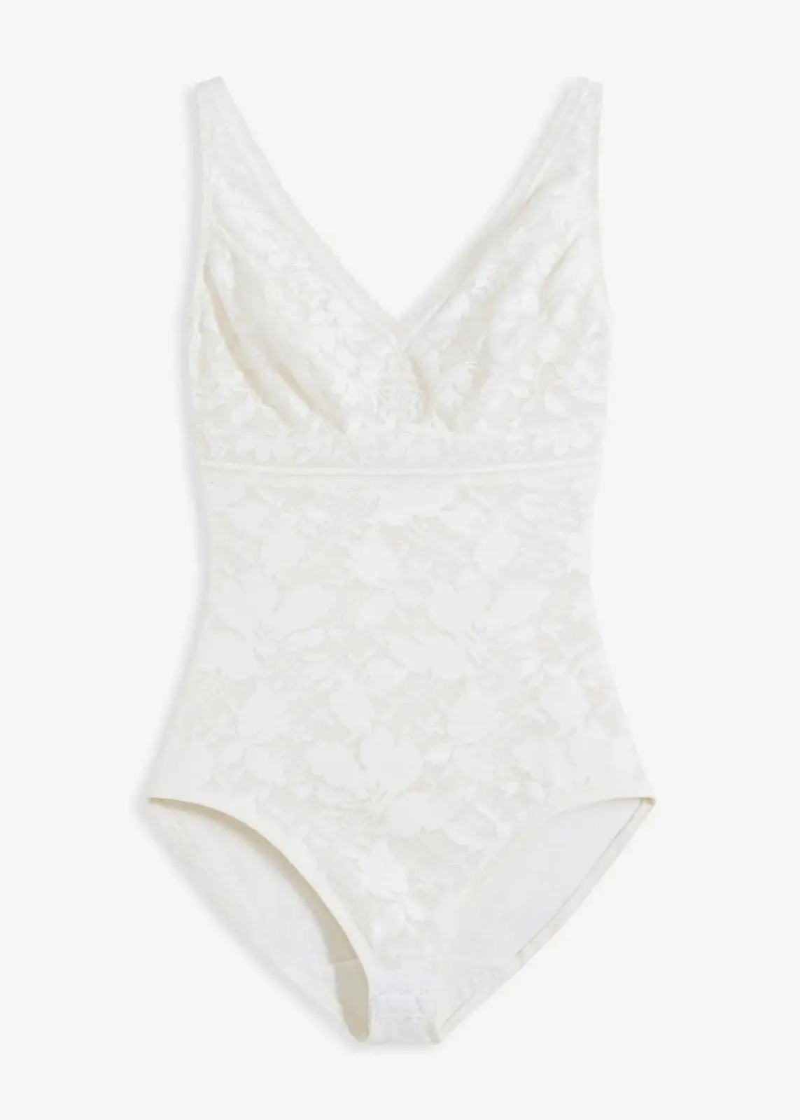 bonprix Wäsche·Shapewear|Shapewear^Medium Shape Body mit Spitze wollweiß