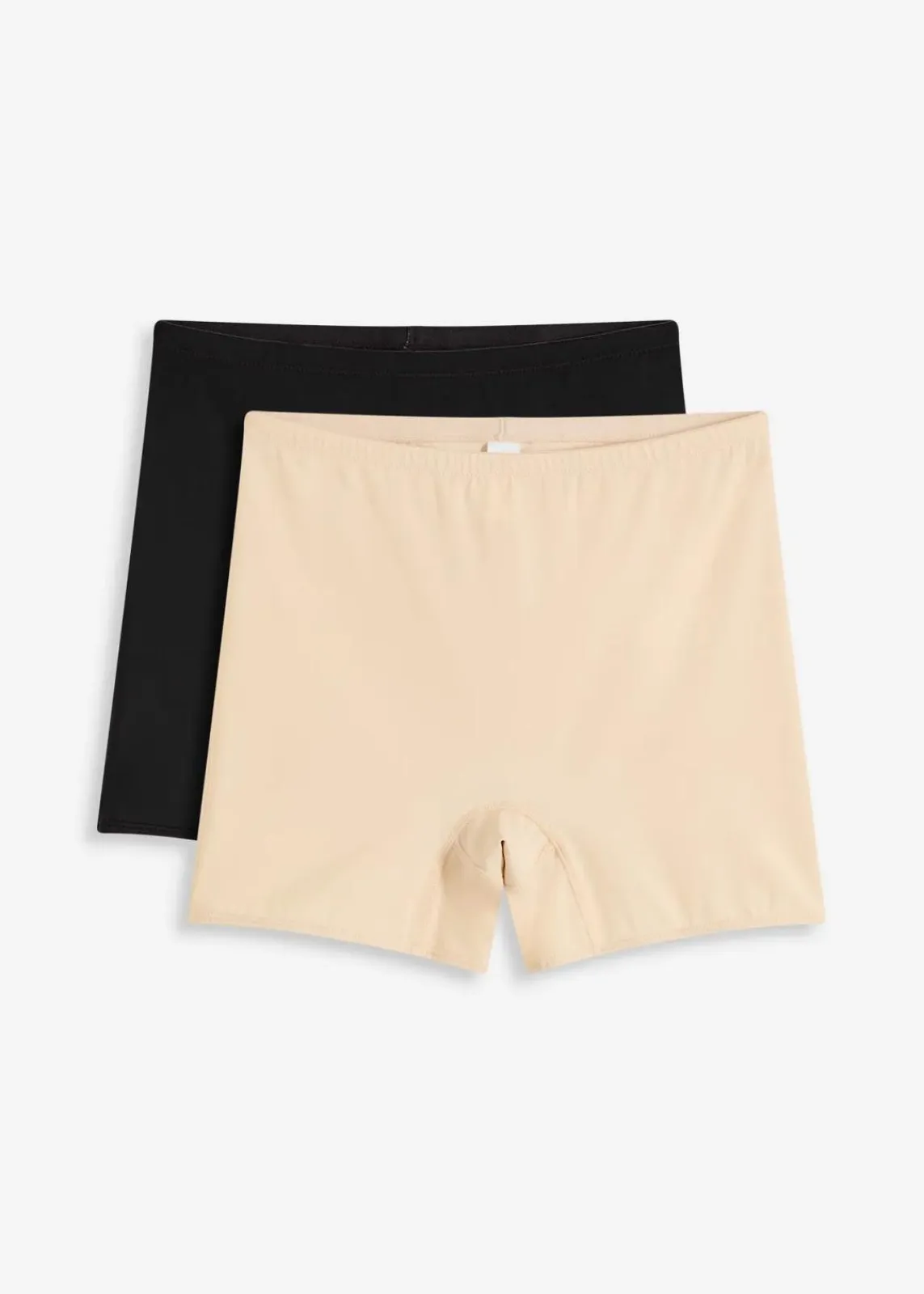 bonprix Wäsche·Radler & Oberschenkelschutz|Wäsche·Shapewear^Medium Shape Hose (2er Pack) schwarz + sandbeige