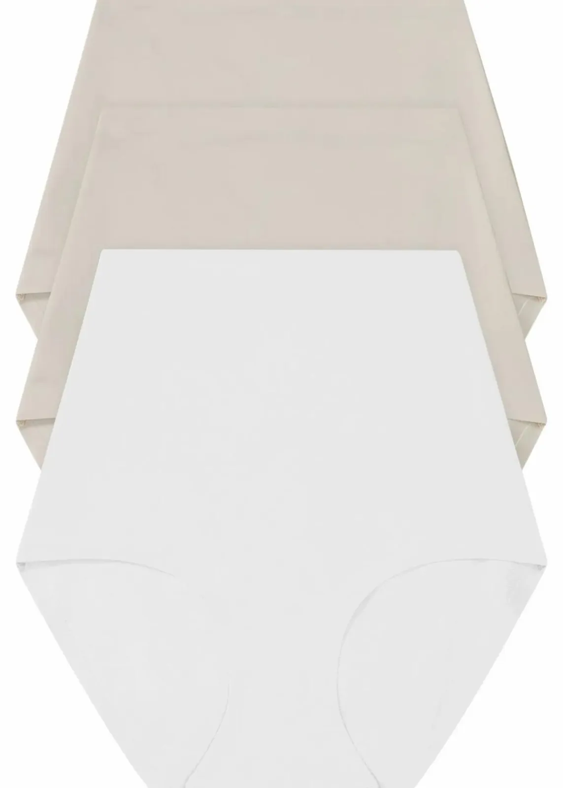 bonprix Höschen|Shapewear^Medium Shape Panty (3er Pack) 2x sandbeige + weiß
