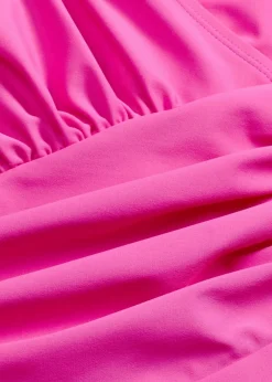 bonprix Nachhaltigere Materialien|Bademode·Badeanzüge^Medium Shape-Badeanzug in Wickeloptik fuchsia