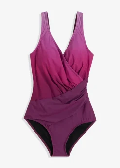 bonprix Bademode·Badeanzüge|Bademode·Shapewear^Medium Shape-Badeanzug in Wickeloptik fuchsia