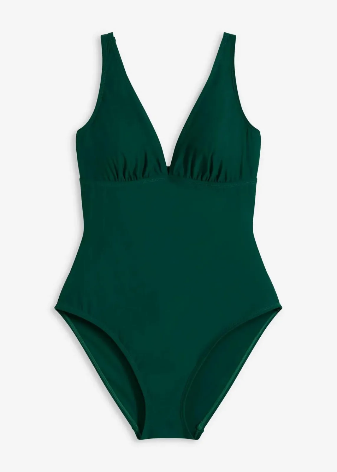 bonprix Bademode·Badeanzüge|Bademode·Shapewear^Medium Shape-Badeanzug mit tiefem Ausschnitt dunkelgrün