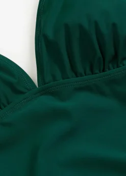 bonprix Bademode·Badeanzüge|Bademode·Shapewear^Medium Shape-Badeanzug mit tiefem Ausschnitt dunkelgrün