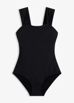 bonprix Nachhaltigere Materialien|Shapewear^Medium Shape-Badeanzug mit breiten Trägern schwarz