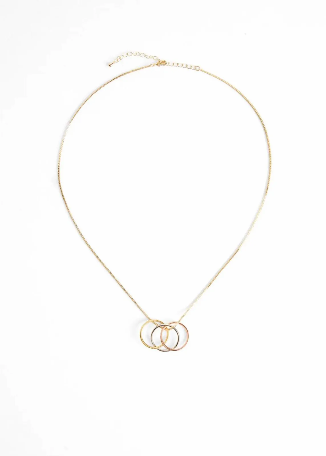 bonprix Schmuck|Schuhe & Accessoires In Spezialgrößen·Schmuck^Mehrreihige Kette mit Anhänger vergoldet/rosévergoldet/silberfarben rhodiniert