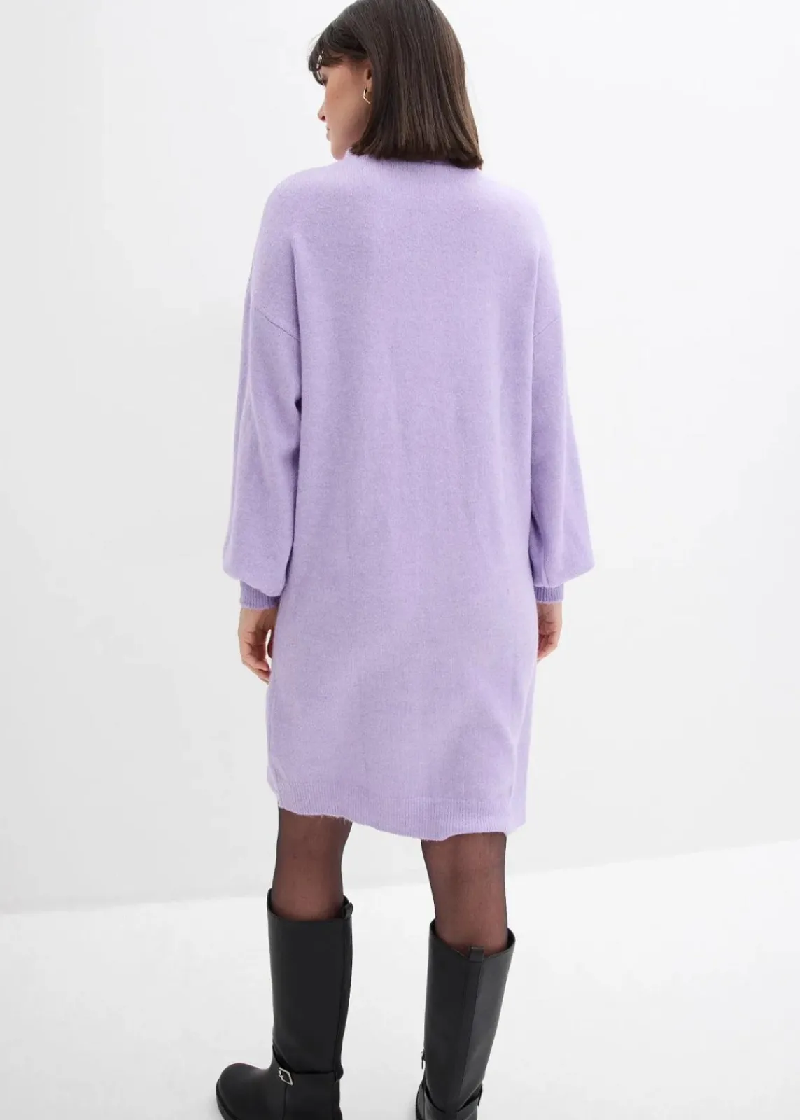 bonprix Bekleidung·Umstandsmode|Bekleidung·Pullover & Strickjacken^Meliertes Strickkleid zartflieder