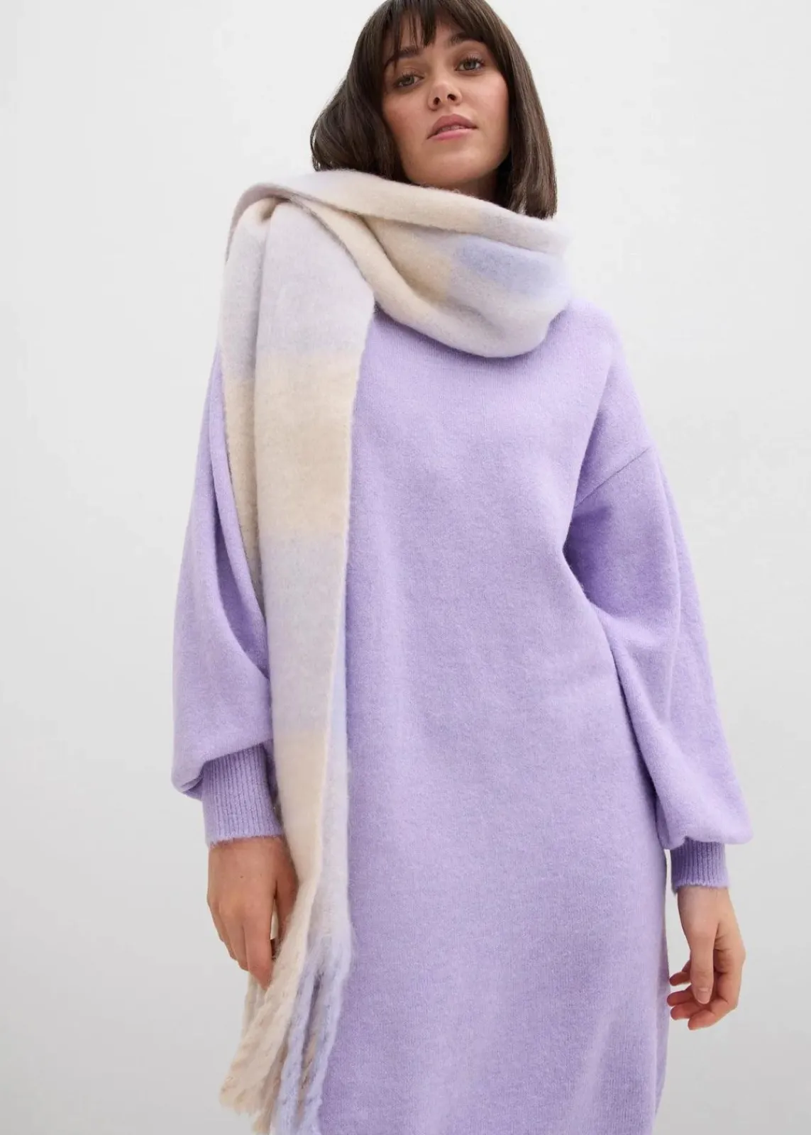 bonprix Bekleidung·Umstandsmode|Bekleidung·Pullover & Strickjacken^Meliertes Strickkleid zartflieder