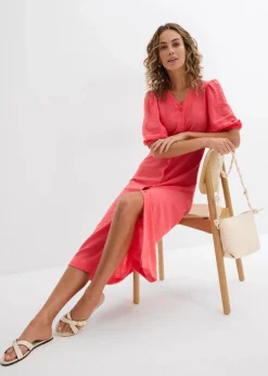 bonprix Bekleidung·Pullover & Strickjacken|Kleider^Midi-Kleid paradiespink