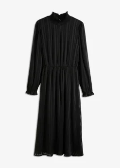 bonprix Bekleidung·Pullover & Strickjacken|Kleider^Midikleid schwarz