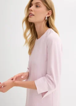 bonprix Kleider|Bekleidung·Pullover & Strickjacken^Midikleid aus glänzendem Satin puderflieder