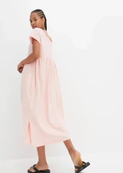 bonprix Nachhaltigere Materialien|Kleider^Midikleid aus reiner Bio-Baumwolle bonbonrosa