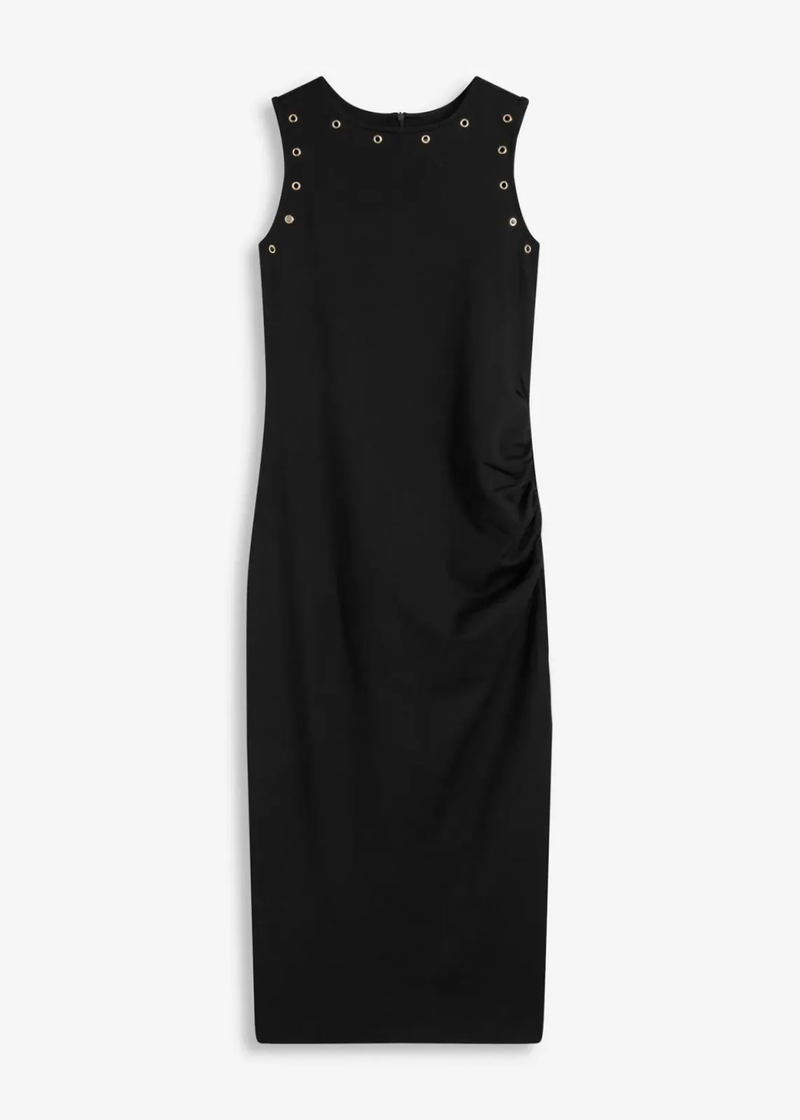 bonprix Nachhaltigere Materialien|Kleider^Midikleid mit Nieten schwarz