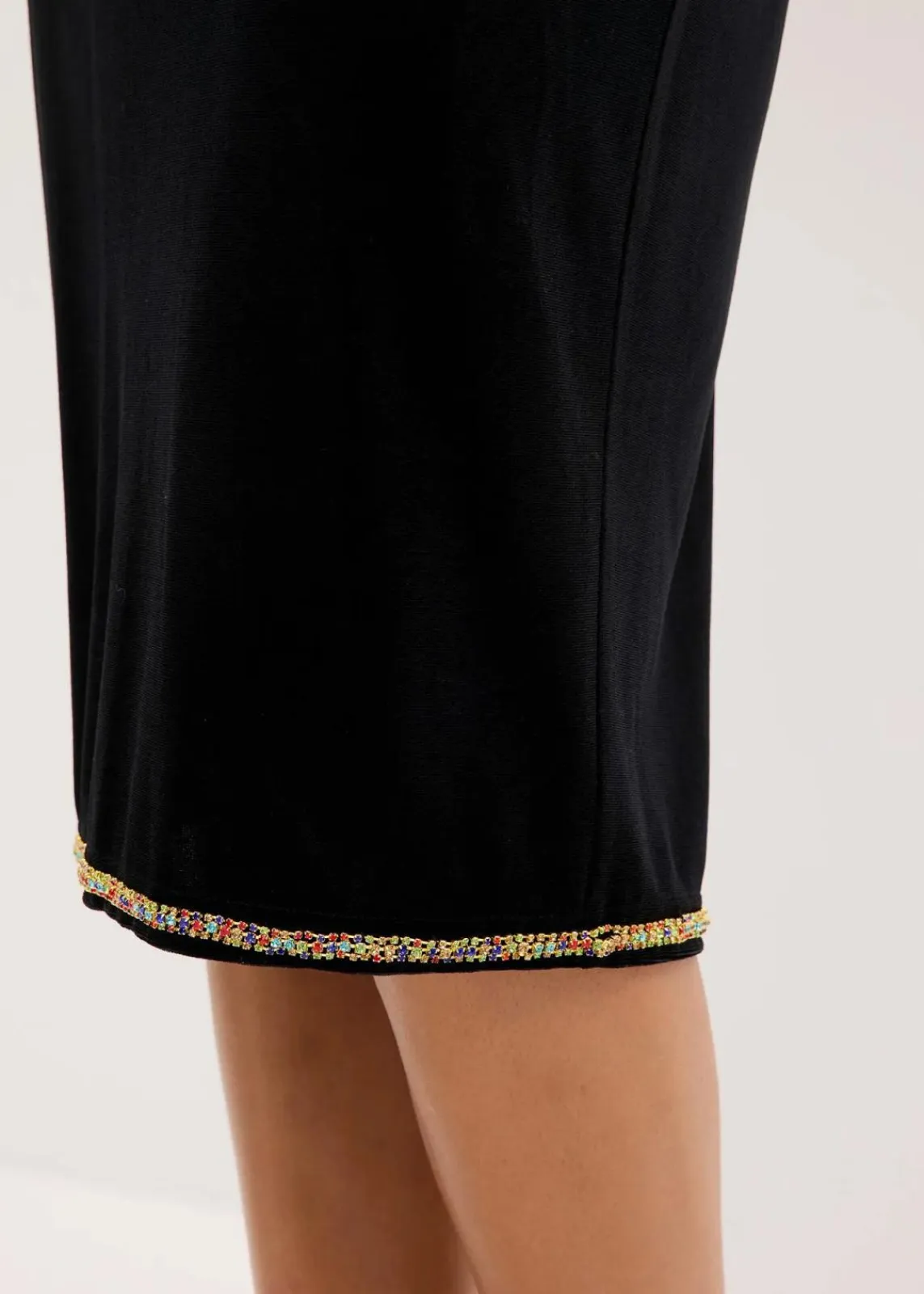 bonprix Bekleidung·Sportbekleidung|Röcke^Midirock mit Strass schwarz