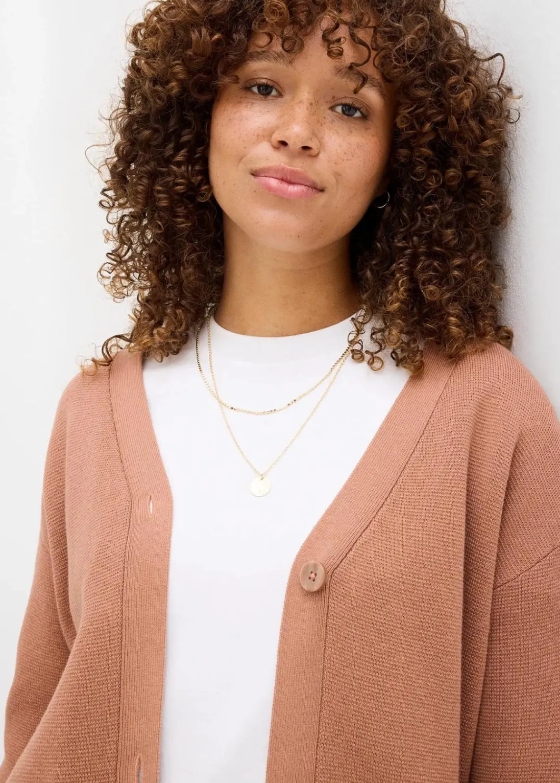 bonprix Bekleidung·Umstandsmode|Strickmode^Milano Rib-Feinstrickjacke schokosorbet