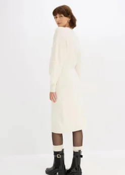 bonprix Bekleidung·Umstandsmode|Bekleidung·Pullover & Strickjacken^Milano Strickkleid perlweiß