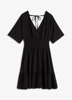 bonprix Nachhaltigere Materialien|Kleider^Minikleid schwarz