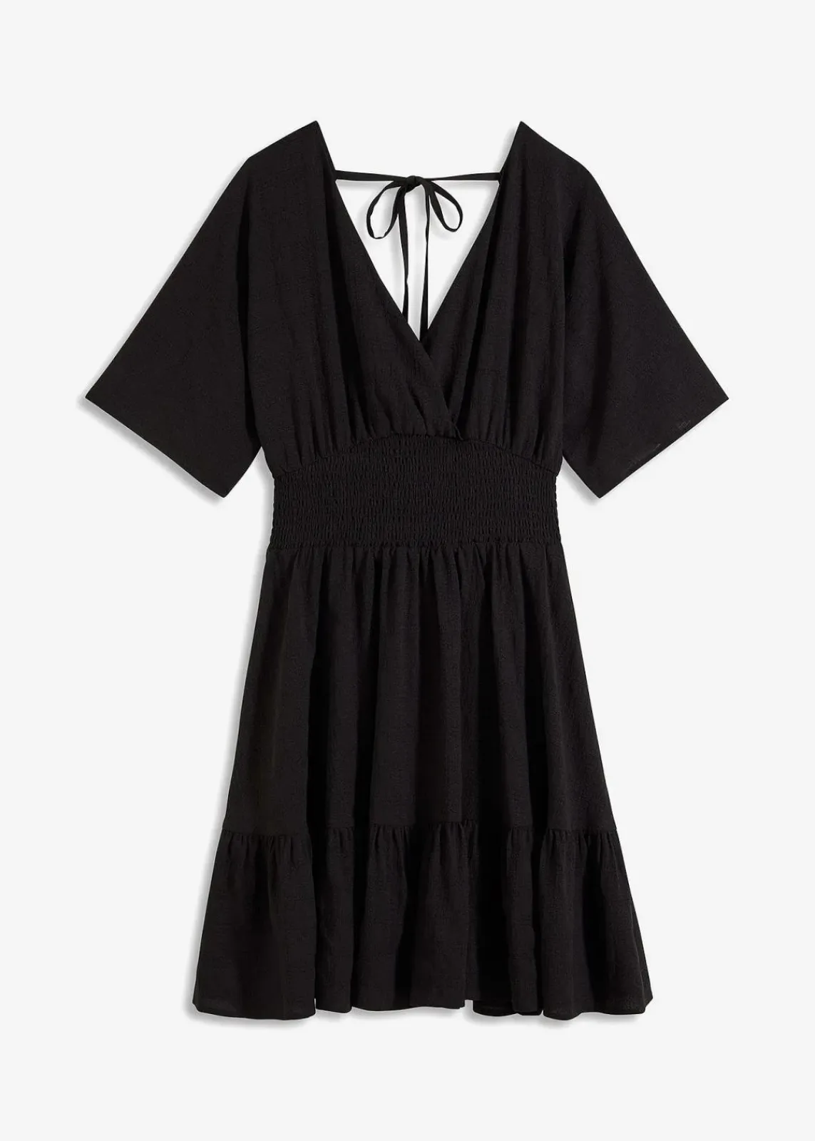 bonprix Nachhaltigere Materialien|Kleider^Minikleid schwarz