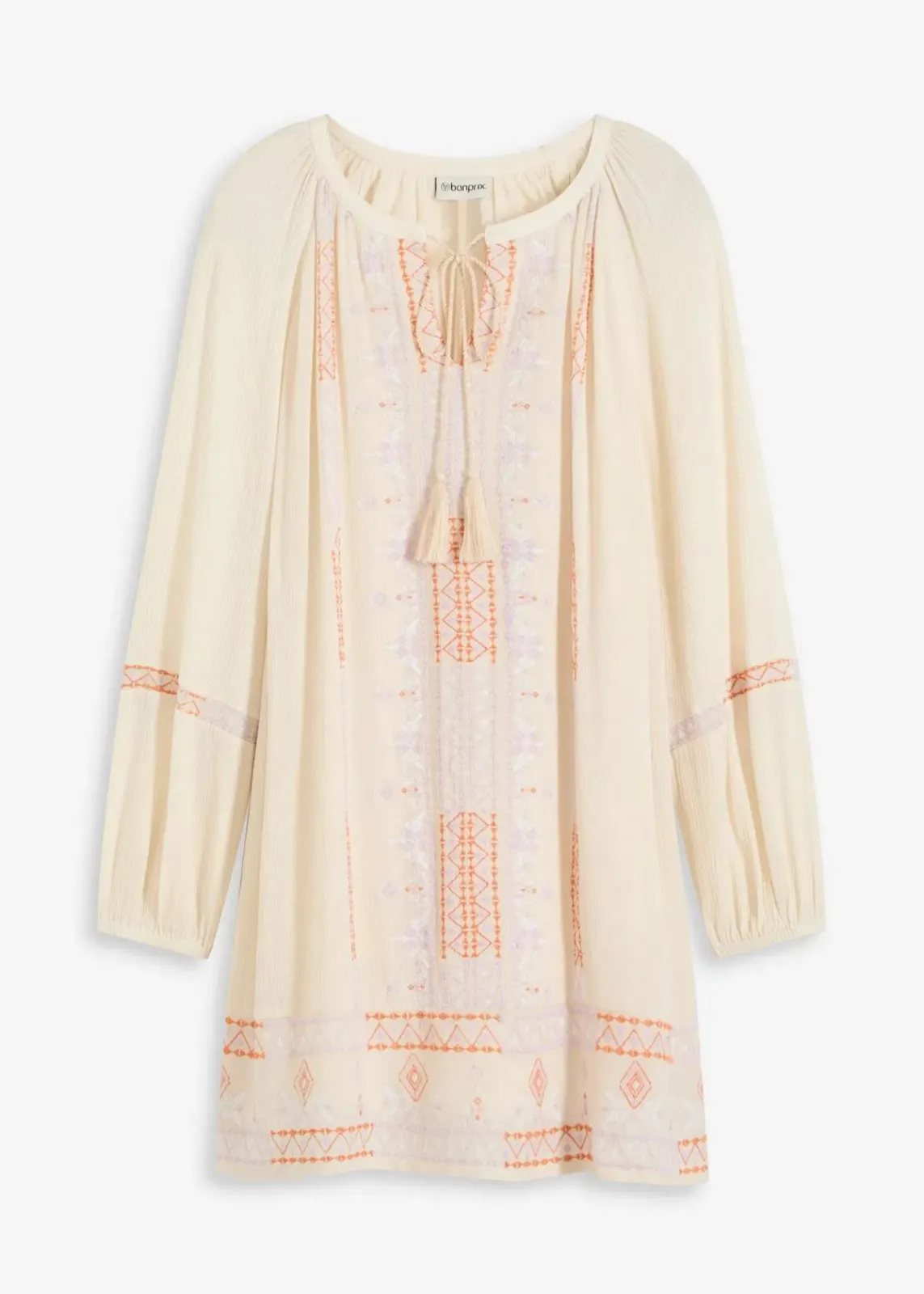bonprix Bekleidung·Pullover & Strickjacken|Kleider^Minikleid natur