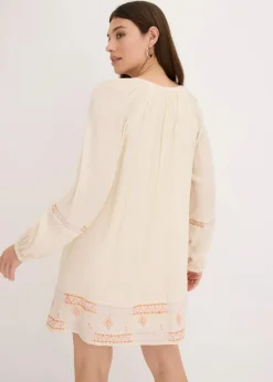 bonprix Bekleidung·Pullover & Strickjacken|Kleider^Minikleid natur