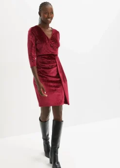 bonprix Kleider|Bekleidung·Pullover & Strickjacken^Minikleid dunkelrot
