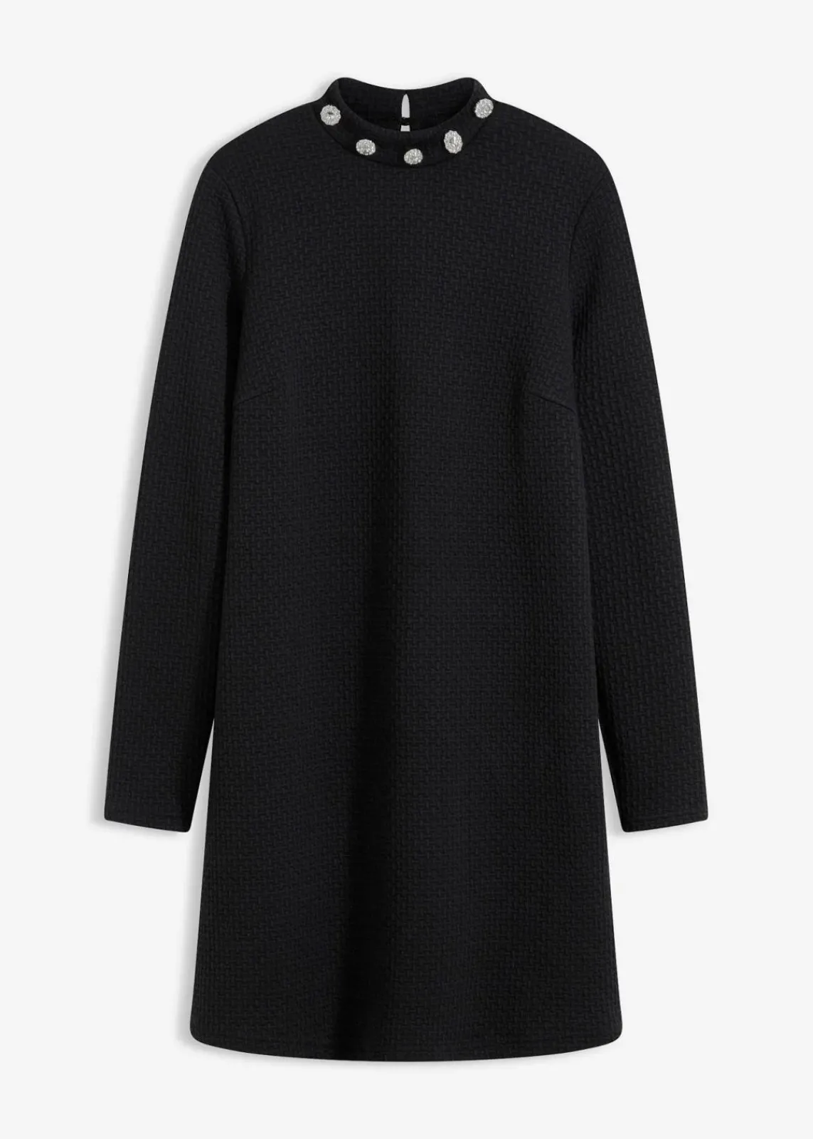 bonprix Bekleidung·Pullover & Strickjacken|Kleider^Minikleid schwarz