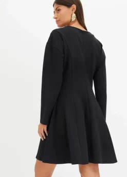 bonprix Bekleidung·Pullover & Strickjacken|Kleider^Minikleid schwarz