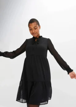 bonprix Bekleidung·Pullover & Strickjacken|Kleider^Minikleid schwarz