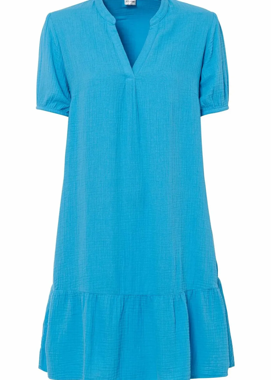 bonprix Bekleidung·Pullover & Strickjacken|Kleider^Minikleid aus Musselin türkis