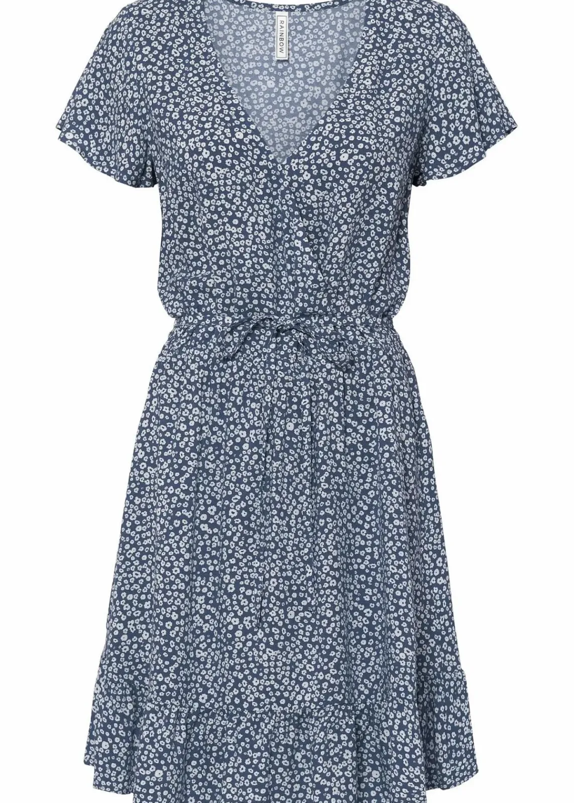 bonprix Nachhaltigere Materialien|Kleider^Minikleid aus nachhaltiger Viscose indigo geblümt