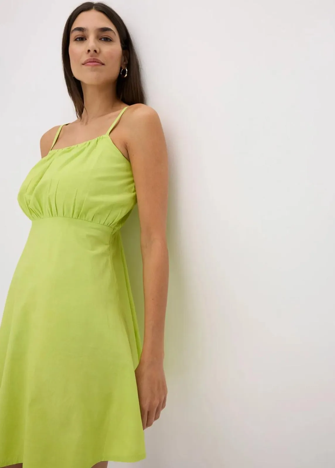 bonprix Kleider|Bekleidung·Pullover & Strickjacken^Minikleid aus reiner Bio-Baumwolle zitrusgelb